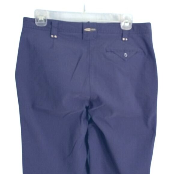 Jamie Sadock Size 10 Pants Womens Purple Button Closure High Waisted Zip Pockets - Picture 10 of 14